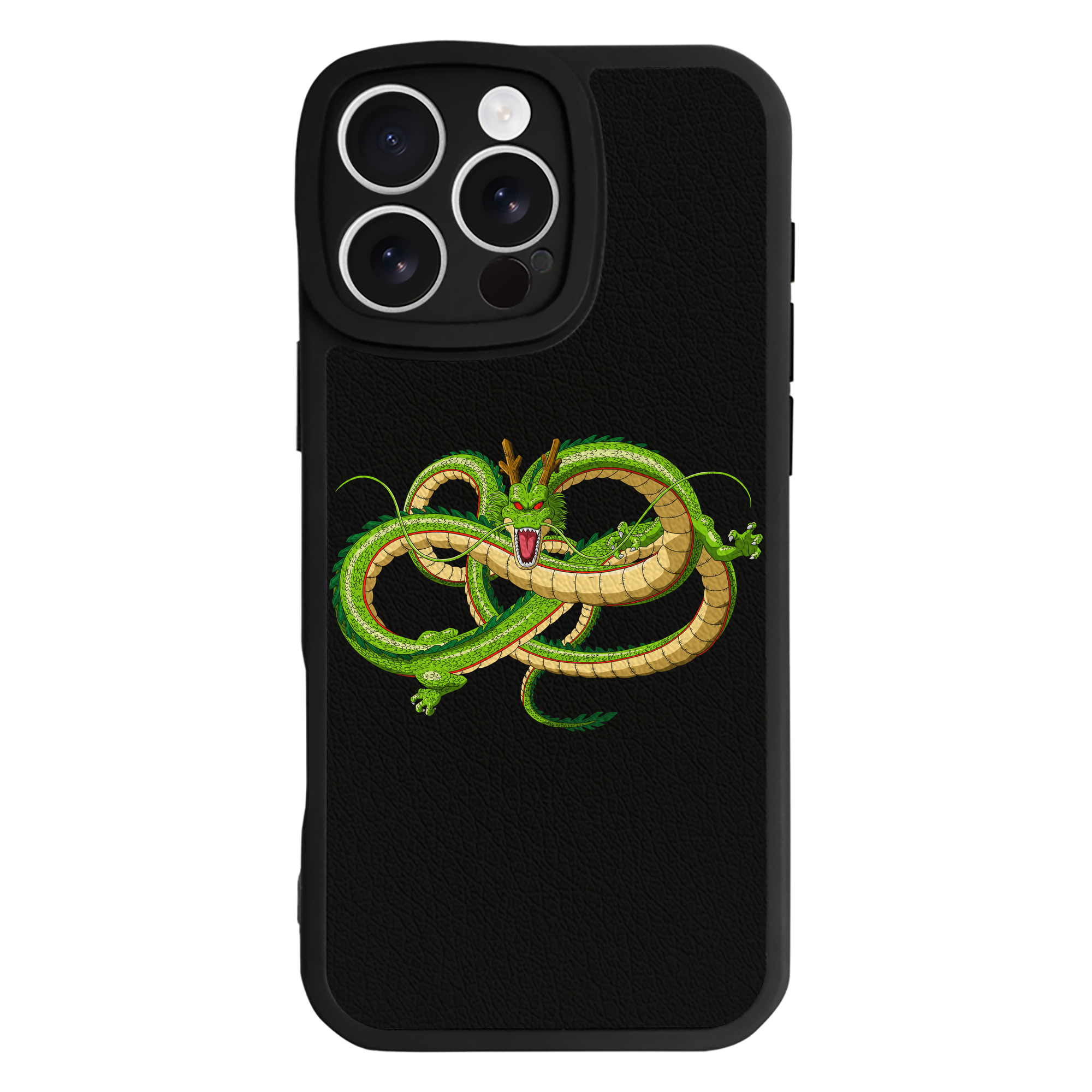 （画像用） ドラゴンボール 神龍 シェンロン DRAGON BALL Shenron 【iPhone 16シリーズ対応】シリコンスマホケース（レザー調） 材質：シリコン